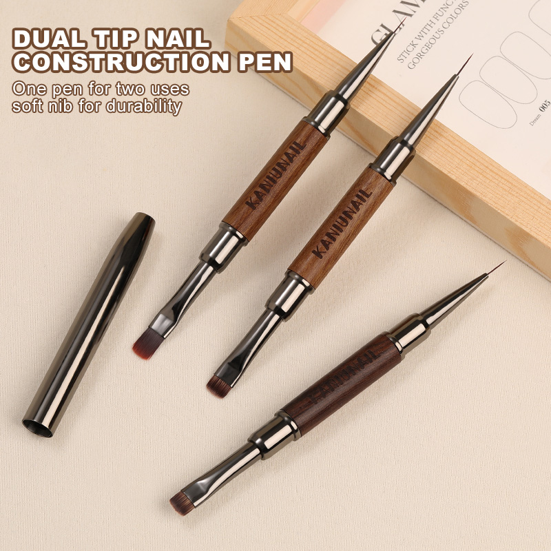 Woodworking Design Software - Dual-End Nail Art Brush Kolinsky Sandelhout