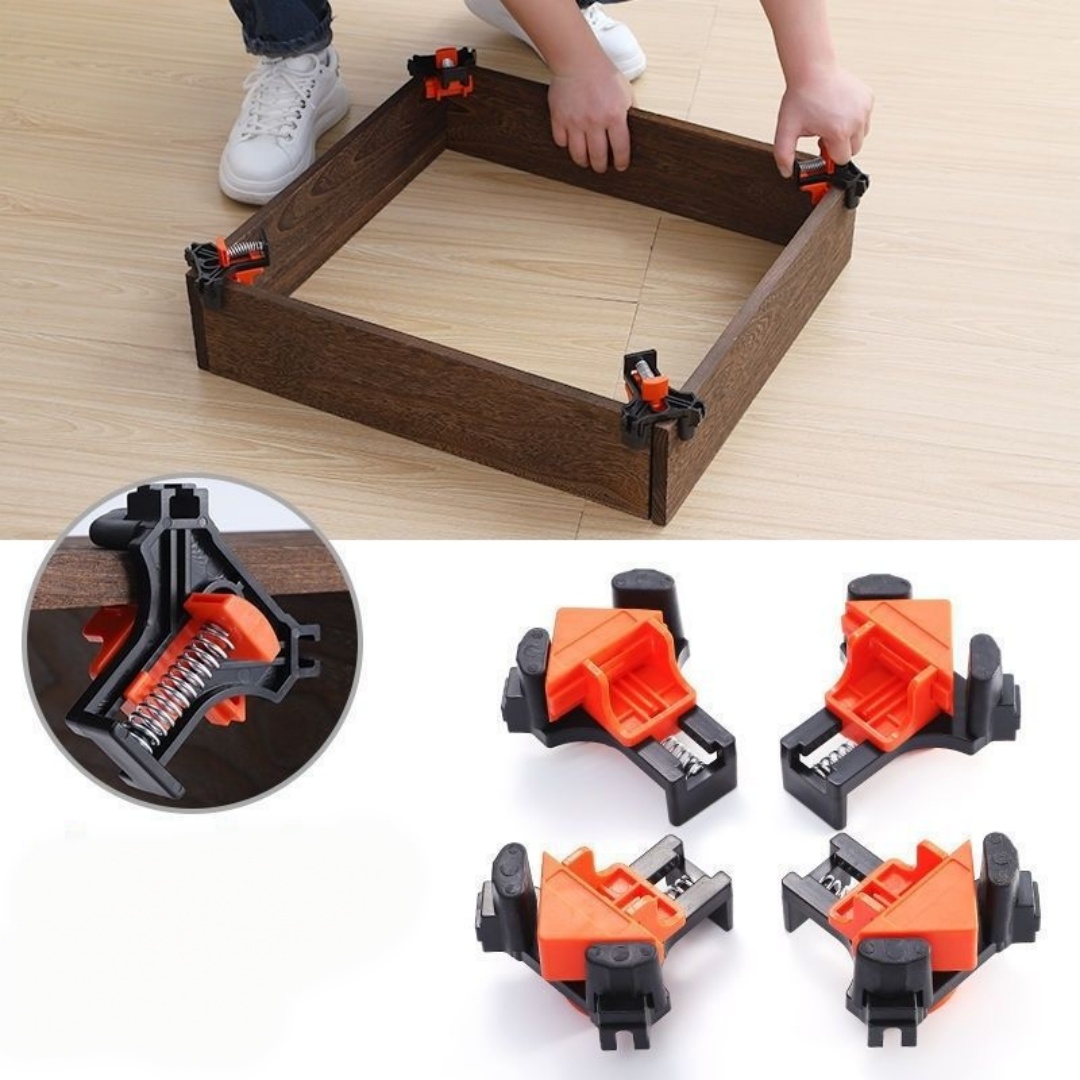 Woodworking Essentials - 4 stuks 90 ° Rechthoekige klembevestigingsclips