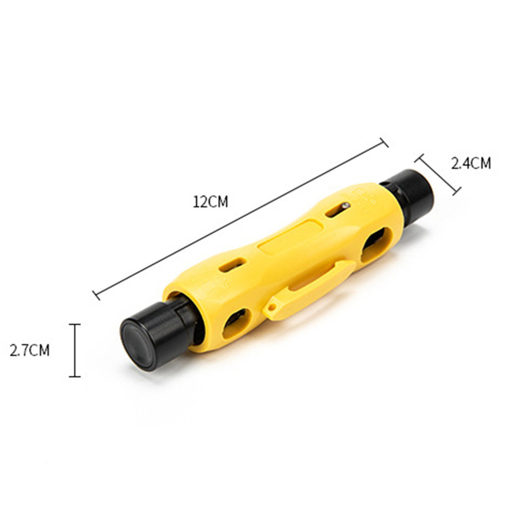 Woodworking Network - Gele coaxiale kabelstriptang, opnieuw ontworpen draadstriptang