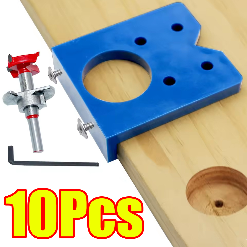 Woodworking Design Software - 1-10 Stuks 35mm Scharniergat Boorgids Locator