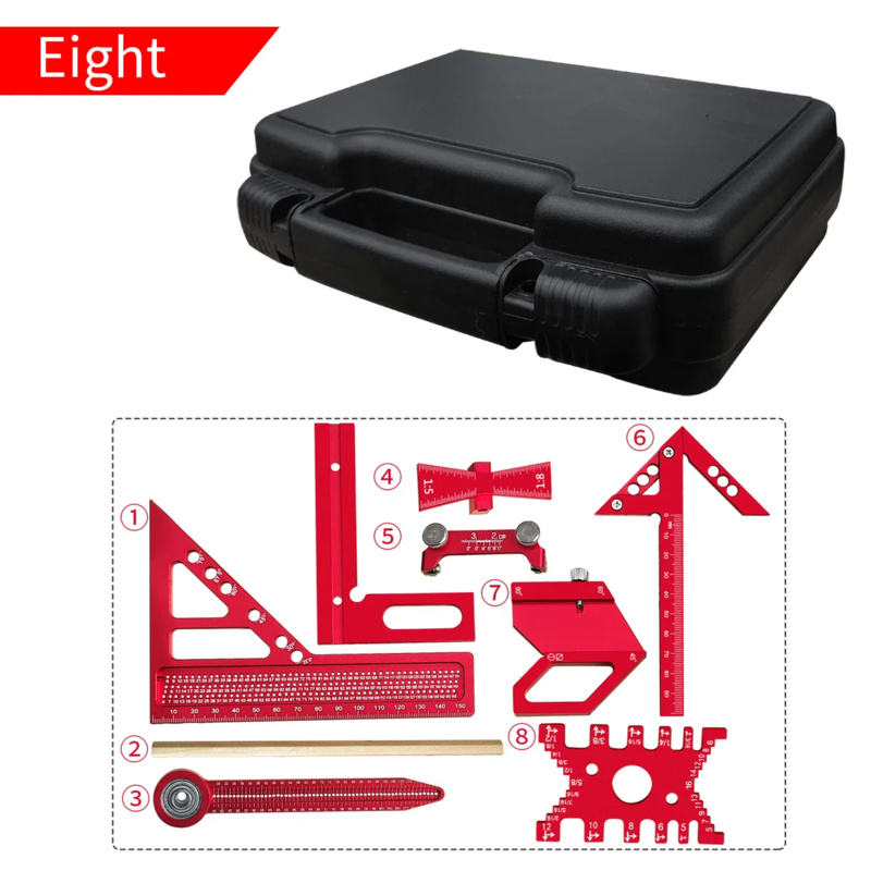 Woodworking Kit - Houtbewerking Aluminium Vierkante Kit met Doos