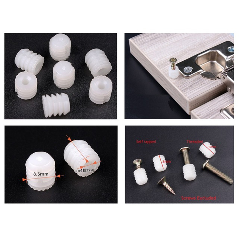 Woodworking Youtube Free - 1000 stks/partij M4 Nylon Moer anker