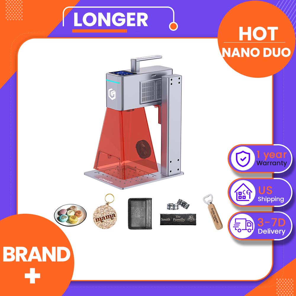 Woodworking Design App - LONGER Nano Duo 20W dubbele lasergraveermachine