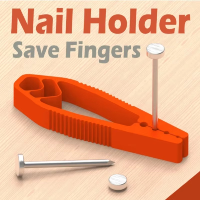 Woodworking Essentials - Draagbare nagelfixer, houtbewerkingsgereedschap met plastic schuifgewrichttang,
