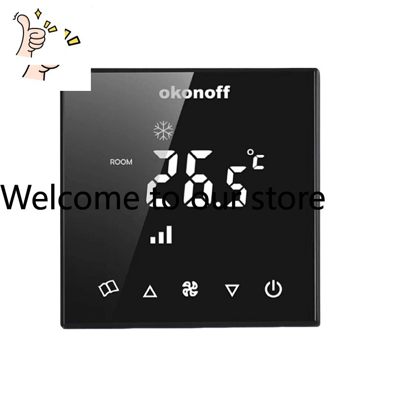 Woodworking Network - Okonoff Grote LCD Netwerkthermostaat Q8 Airconditioner