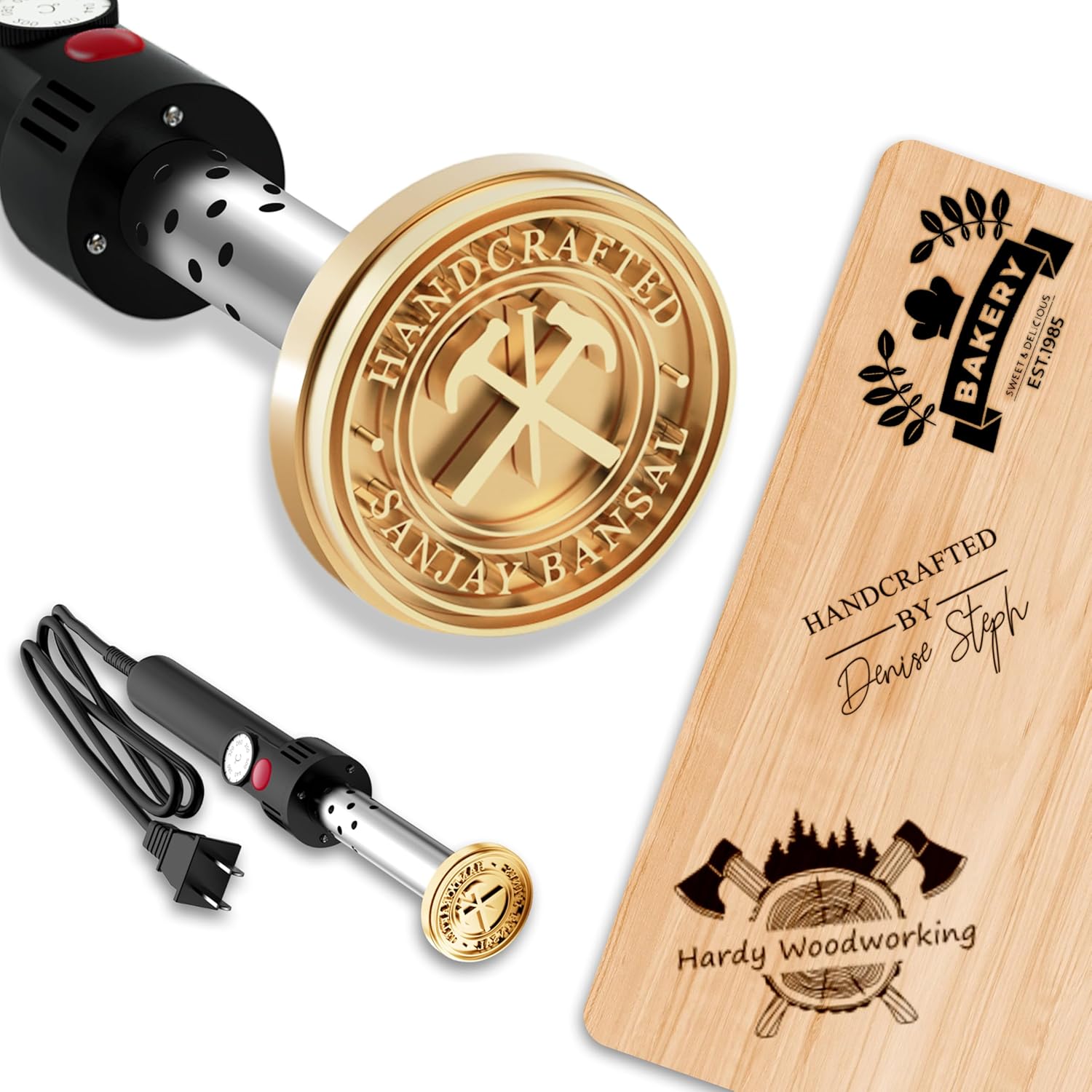 Woodworking Logo Design - Aangepaste elektrische brandmerk voor hout, gepersonaliseerd