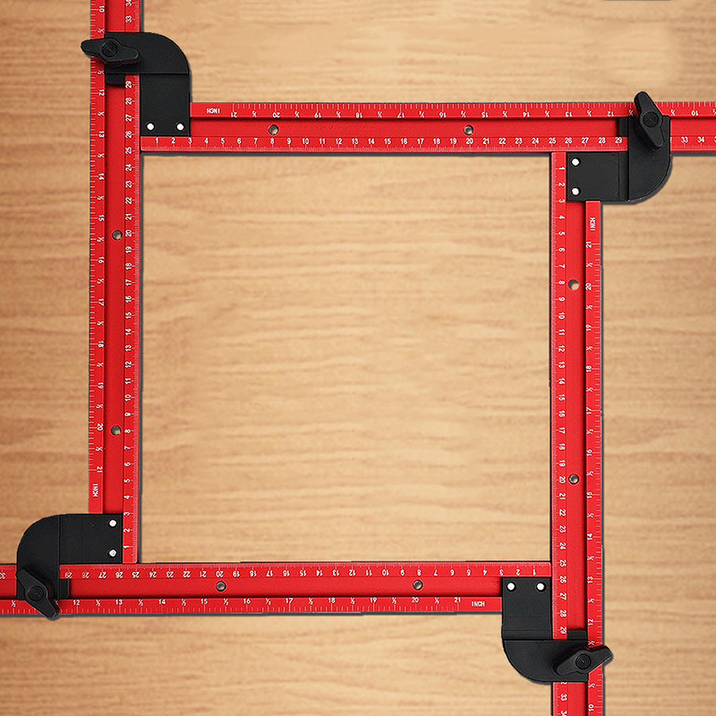 Woodworking Design Software - 59Cm Verstelbare Vierkante Router Sjabloongeleider, Variabele