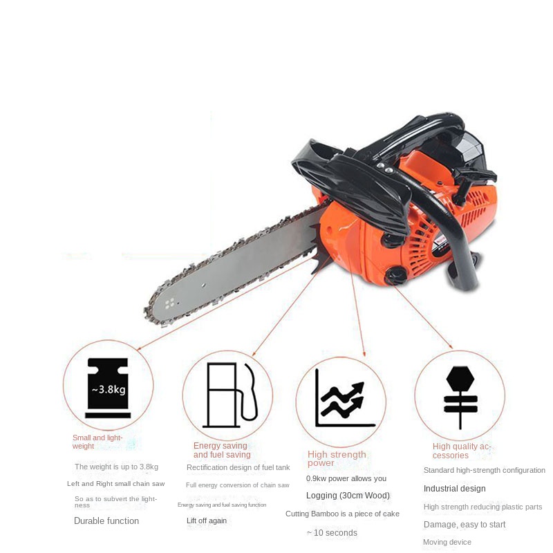 Woodworking Power Tools - 12-inch krachtige elektrische kettingzaag voor bamboe