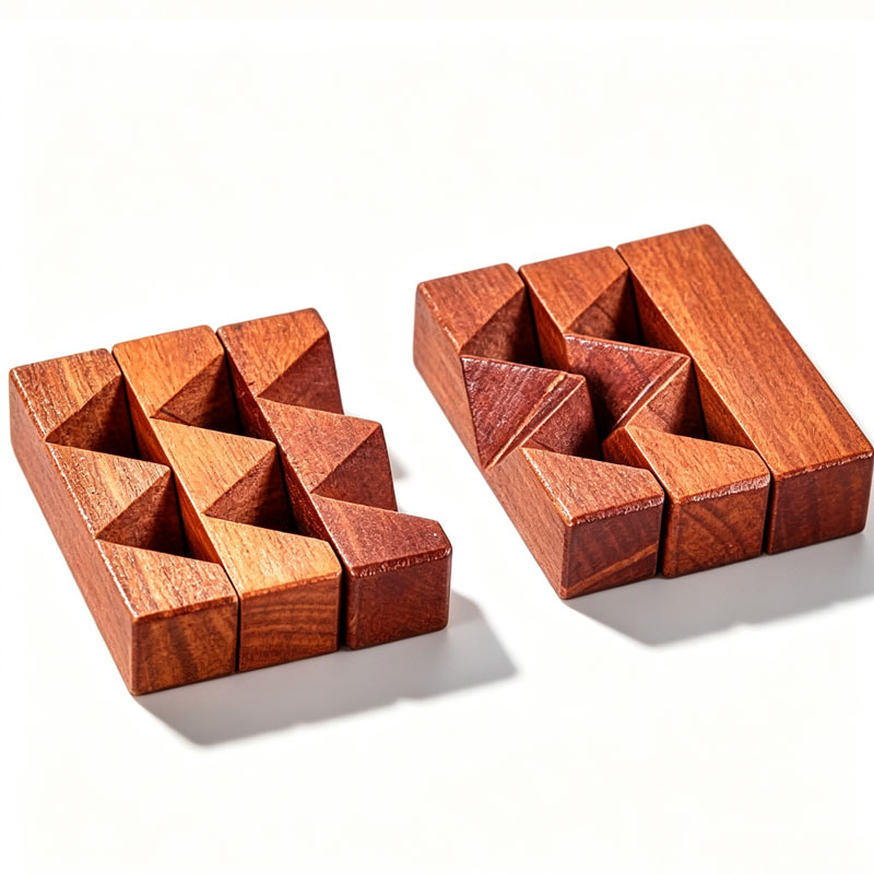 Houten knooppuzzel IQ Logic Tr - Woodworking Hobby recensie en prijs