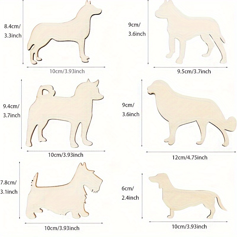 24 Pack Onafgewerkte Hond Hout - Woodworking Art recensie en prijs