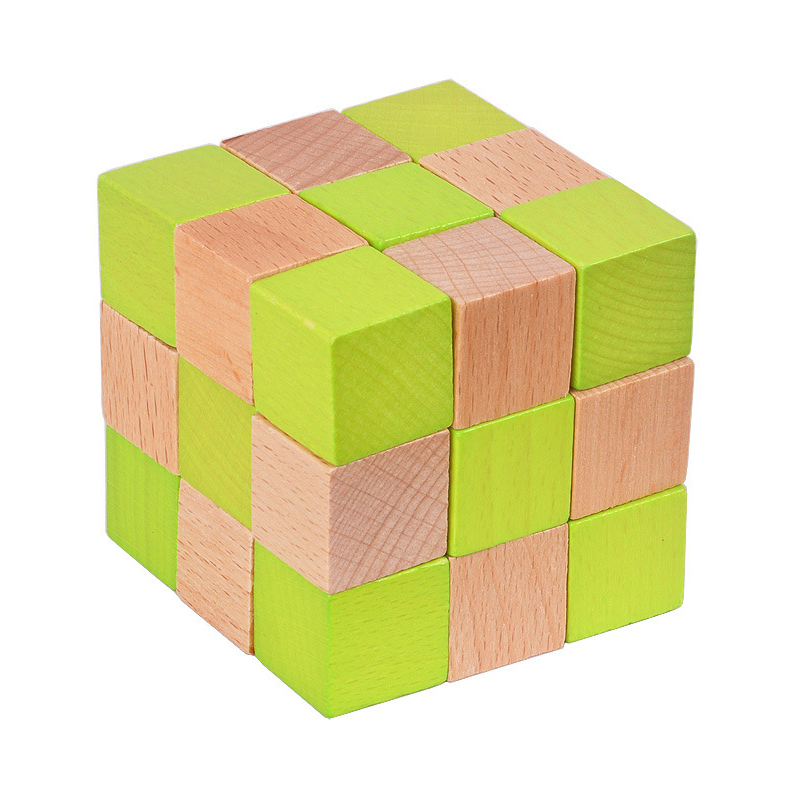 Houten Slangenkubuspuzzel IQ L - Woodworking Hobby recensie en prijs