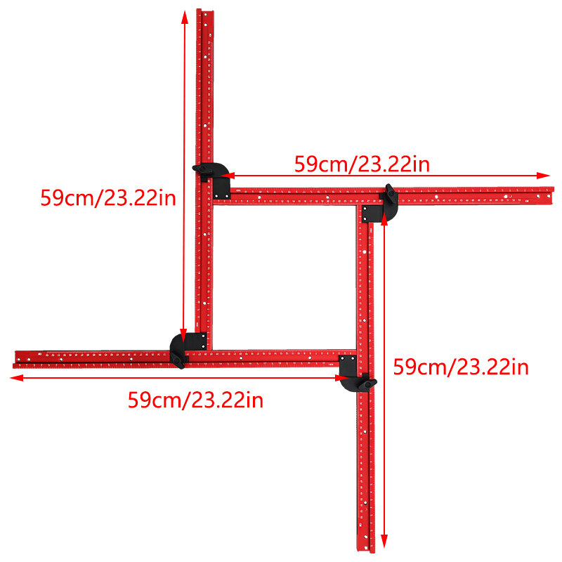 59Cm Verstelbare Vierkante Rou - Woodworking Design Software recensie en prijs