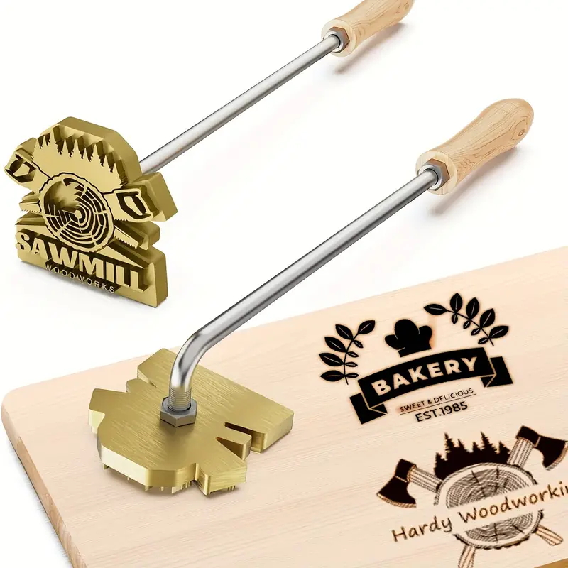 M8 Custom Branding IJzeren Ste - Woodworking Logo Design recensie en prijs