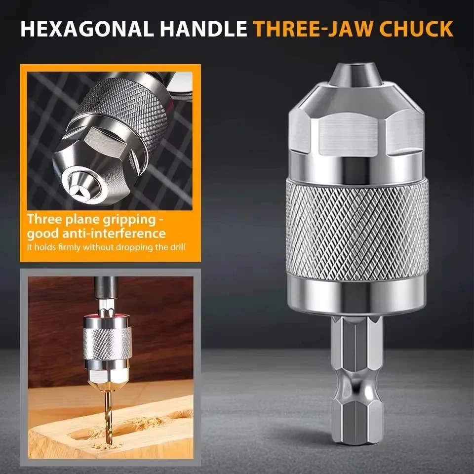 3-Jaw Keyless Boorkop Adapter  - Woodworking Essentials recensie en prijs