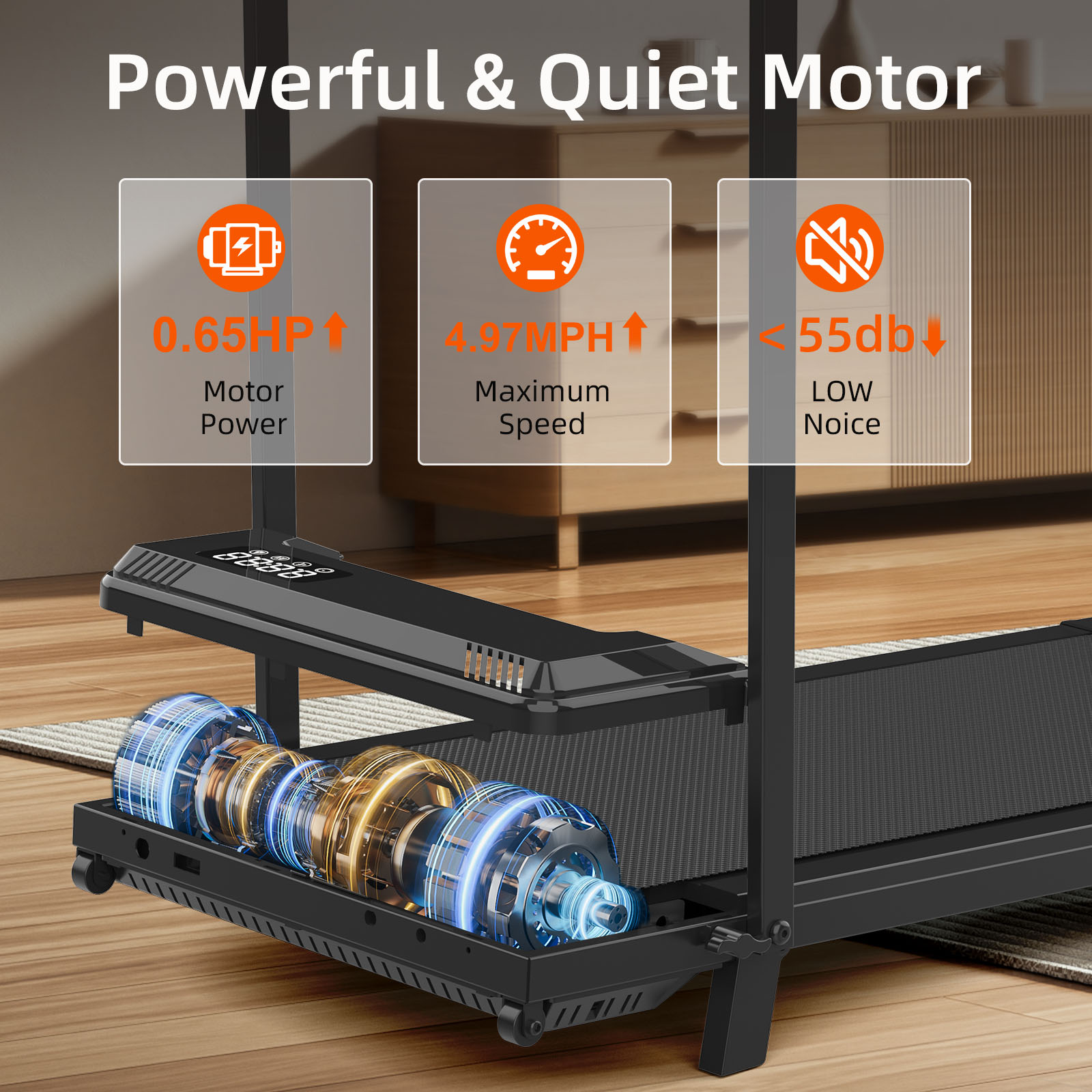 Opvouwbare bureau-loopband met - Woodworking Design App recensie en prijs